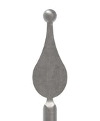 Zaunstab Ø 14mm, H: 1200mm, Spitze und Kugel