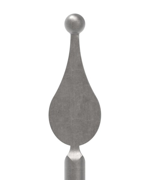 Zaunstab Ø 14mm, H: 1200mm, Spitze und Kugel