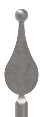 Zaunstab Ø 14mm, H: 1200mm, Spitze und Kugel