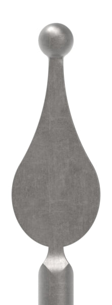 Zaunstab Ø 14mm, H: 1200mm, Spitze und Kugel
