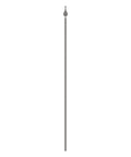 Zaunstab 14x14mm, H: 1200mm, Spitze und Kugel