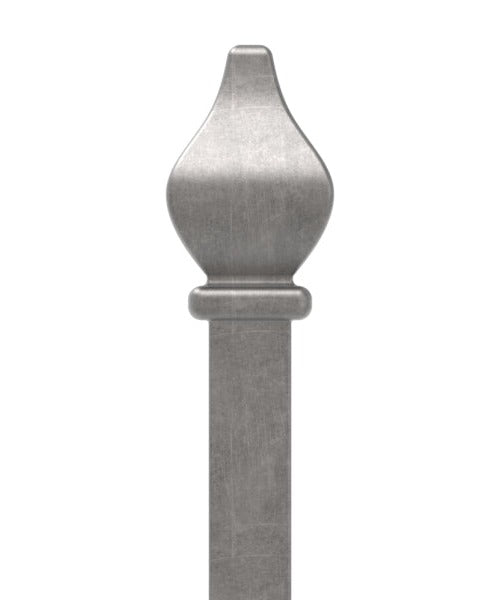 Zaunstab 12x12mm, Zierspitze