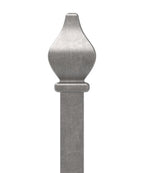Zaunstab 12x12mm, Zierspitze