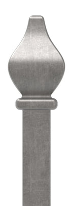 Zaunstab 12x12mm, Zierspitze