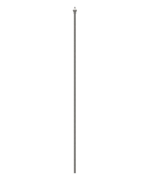 Zaunstab 12x12mm, Zierspitze
