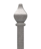 Zaunstab 12x12mm, Zierspitze