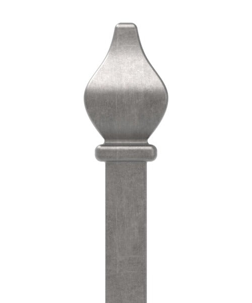Zaunstab 12x12mm, Zierspitze