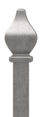 Zaunstab 12x12mm, Zierspitze