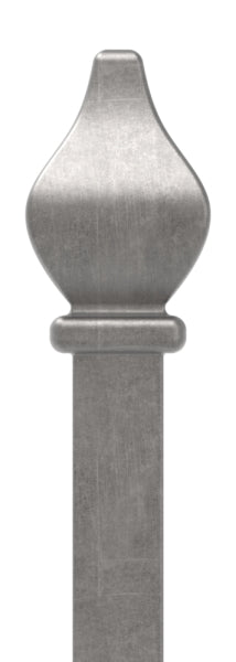 Zaunstab 12x12mm, Zierspitze