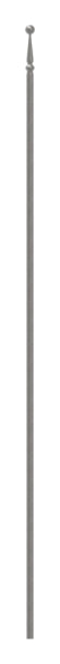 Zaunstab Ø 12mm, H: 1000mm, konisch, Kugel Ø 14mm