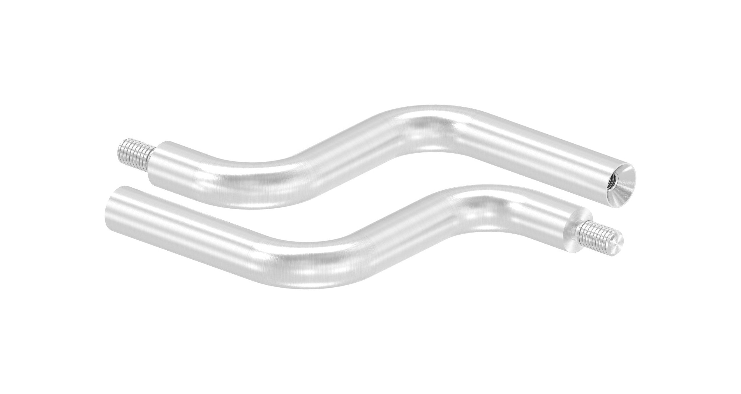 Bügel Edelstahl, 2 x 90° gebogen,1 x Außengewinde, 1 x Innengewinde, V2A