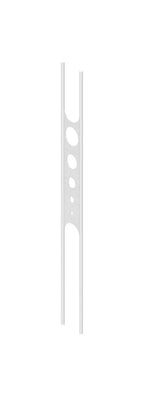 Designstab mit Lochblech, Länge 950 mm, V2A