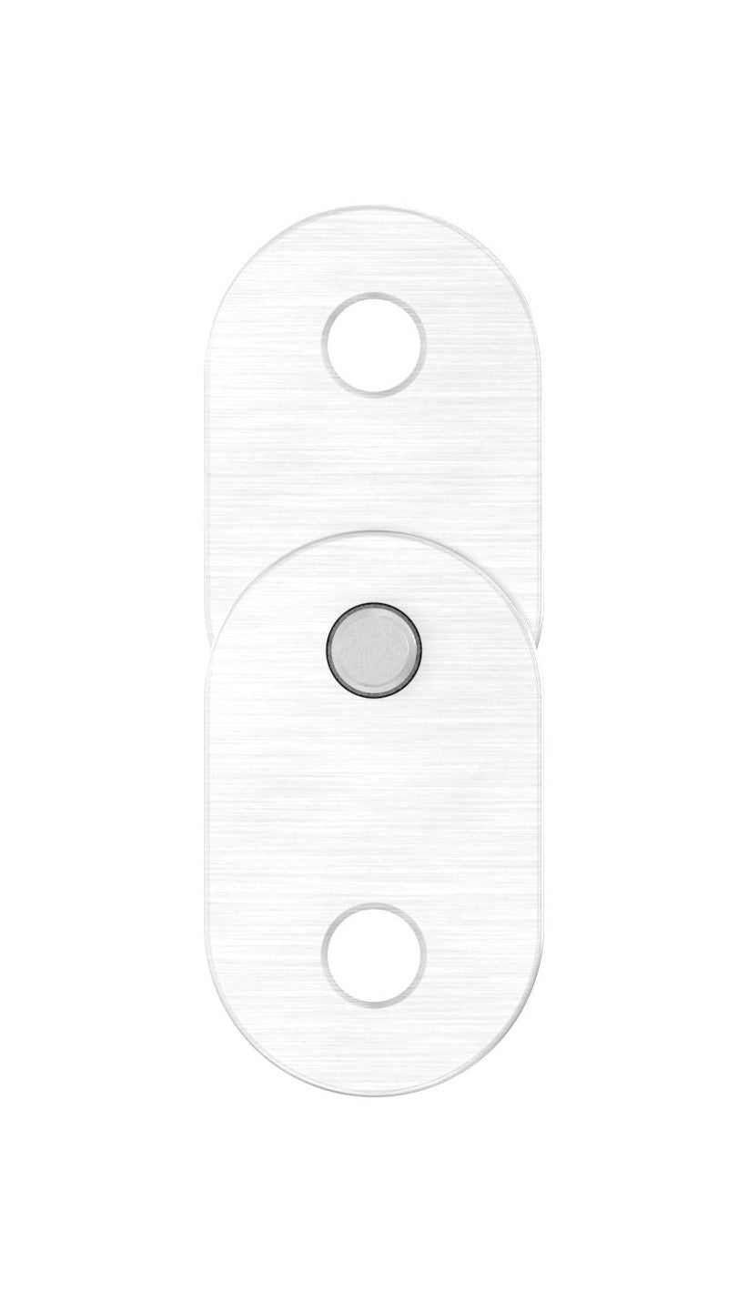 Handlaufanschlussplatte verstellbar, zum Verschrauben, V2A / V4A