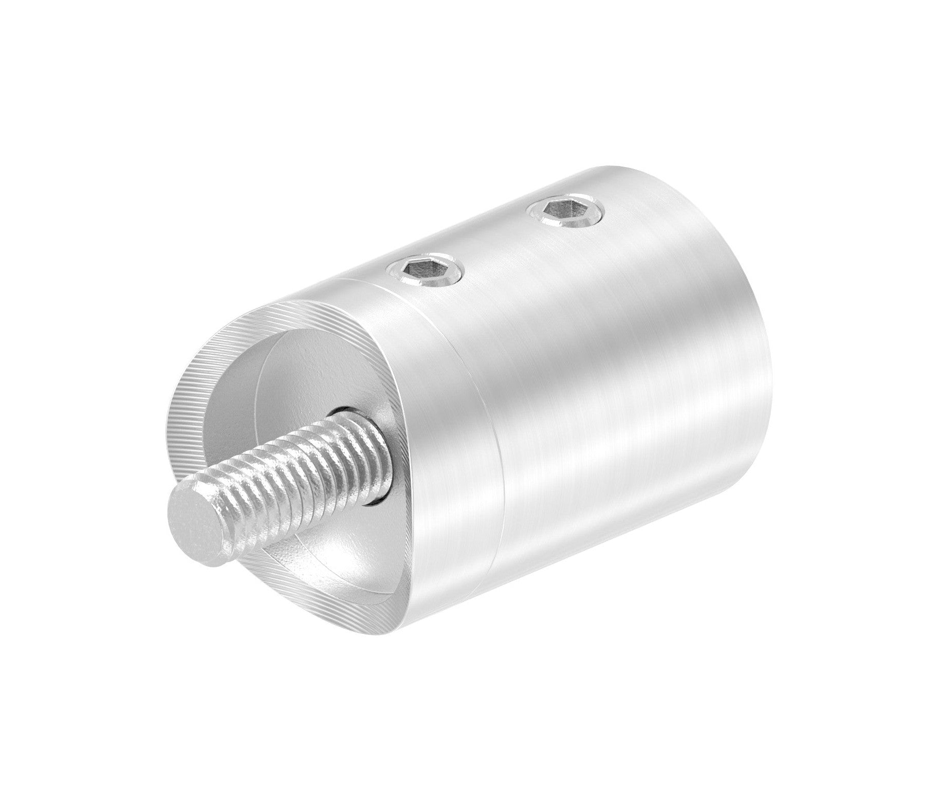 Querstabhalter mit Anschluss für Rohr Ø 33,7 mm, Sackloch Ø 10,2 mm