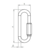 Schraubverbinder lang, V4A