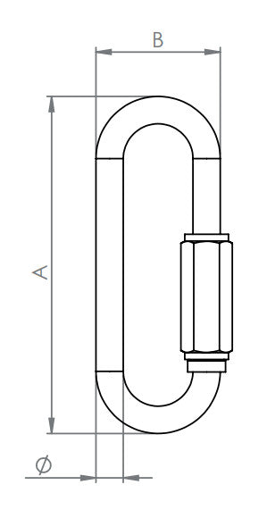 Schraubverbinder lang, V4A