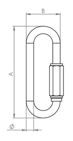 Schraubverbinder lang, V4A