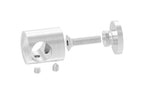 Querstabhalter Ø 25 mm, mit Durchgangsbohrung, V2A