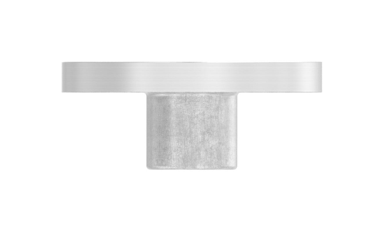 Edelstahl Rohrabschlussplatte mit Innengewinde, Vollmaterial, zum Aufschweißen, V2A / V4a