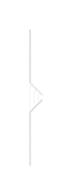 Designstab, Länge 1000 mm, V2A