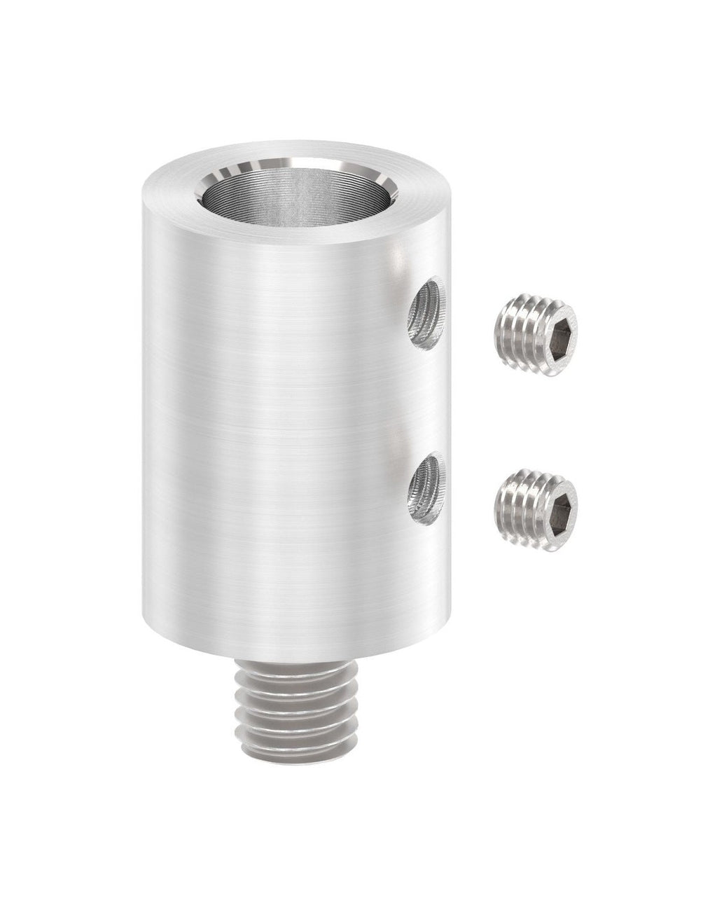 Gewindeadapter M8, für Handlaufhalter mit Stift Ø 12 mm ohne Gewinde, V2A