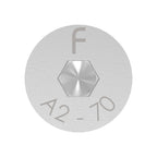 Senkkopfschraube mit Innensechskant, ISO 10642, mit Schraubensicherung "Precote 85"