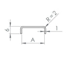 Kantenschutzprofil EXTRA SLIM, V4A