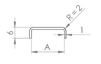 Kantenschutzprofil EXTRA SLIM, V4A