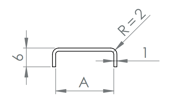 Kantenschutzprofil EXTRA SLIM, V4A