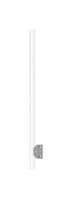 Edelstahlpfosten zur Wandmontage, für Innenecke, zweiseitig 2 x Gewinde M8, V2A