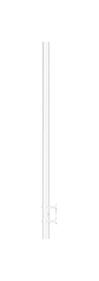 Edelstahlpfosten zur Wandmontage, Länge 1190 mm, 6 x M6 Fließformgewinde, V2A