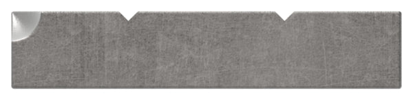 Flacheisen S235JR, 40x8mm, 2x gerillt, Kanten gehämmert