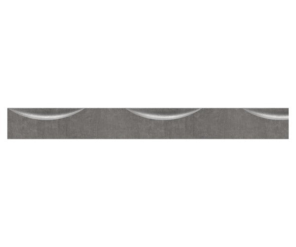 Flacheisen S235JR, 40x8mm, 2x gerillt, Kanten gehämmert