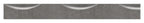 Flacheisen S235JR, 40x8mm, 2x gerillt, Kanten gehämmert
