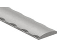 Flacheisen S235JR, 40x8mm, gewölbt, Kanten gehämmert, warmgewalzt, L: 3000mm
