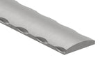 Flacheisen S235JR, 40x8mm, gewölbt, Kanten gehämmert, warmgewalzt, L: 3000mm