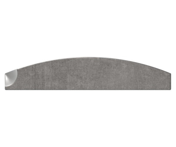 Flacheisen S235JR, 40x8mm, gewölbt, Kanten gehämmert, warmgewalzt, L: 3000mm