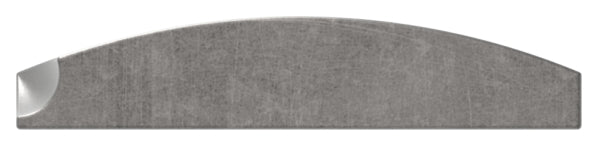 Flacheisen S235JR, 40x8mm, gewölbt, Kanten gehämmert, warmgewalzt, L: 3000mm