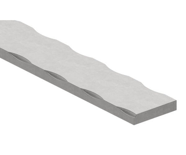 Flacheisen S235JR, 30x6mm, Kanten gehämmert, L: 3000mm