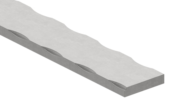 Flacheisen S235JR, 30x6mm, Kanten gehämmert, L: 3000mm