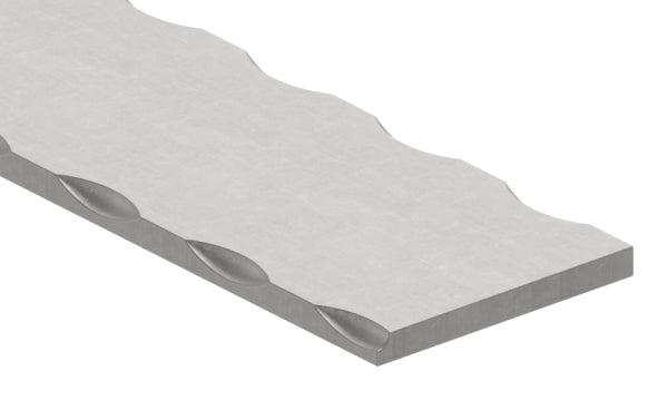 Flacheisen S235JR, 50x5mm, Kanten gehämmert, L: 3000mm