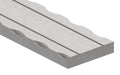 Flacheisen S235JR, 50x10mm, 2x gerillt, Kanten gehämmert, L: 3000mm