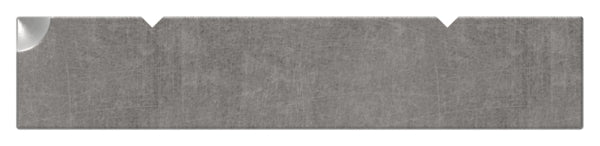 Flacheisen S235JR, 50x10mm, 2x gerillt, Kanten gehämmert, L: 3000mm