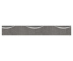 Flacheisen S235JR, 50x10mm, 2x gerillt, Kanten gehämmert, L: 3000mm