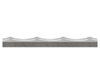 Flacheisen 40x8mm, gewellt und Kanten gehämmert, L: 3000mm
