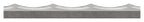 Flacheisen 40x8mm, gewellt und Kanten gehämmert, L: 3000mm