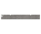 Flacheisen S235JR, 50x6mm, 2x gerillt, Kanten gehämmert, L: 3000mm