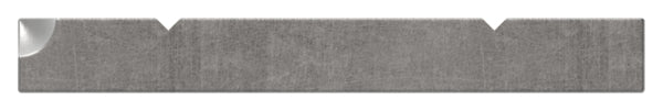 Flacheisen S235JR, 50x6mm, 2x gerillt, Kanten gehämmert, L: 3000mm