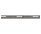 Flacheisen S235JR, 50x6mm, 2x gerillt, Kanten gehämmert, L: 3000mm
