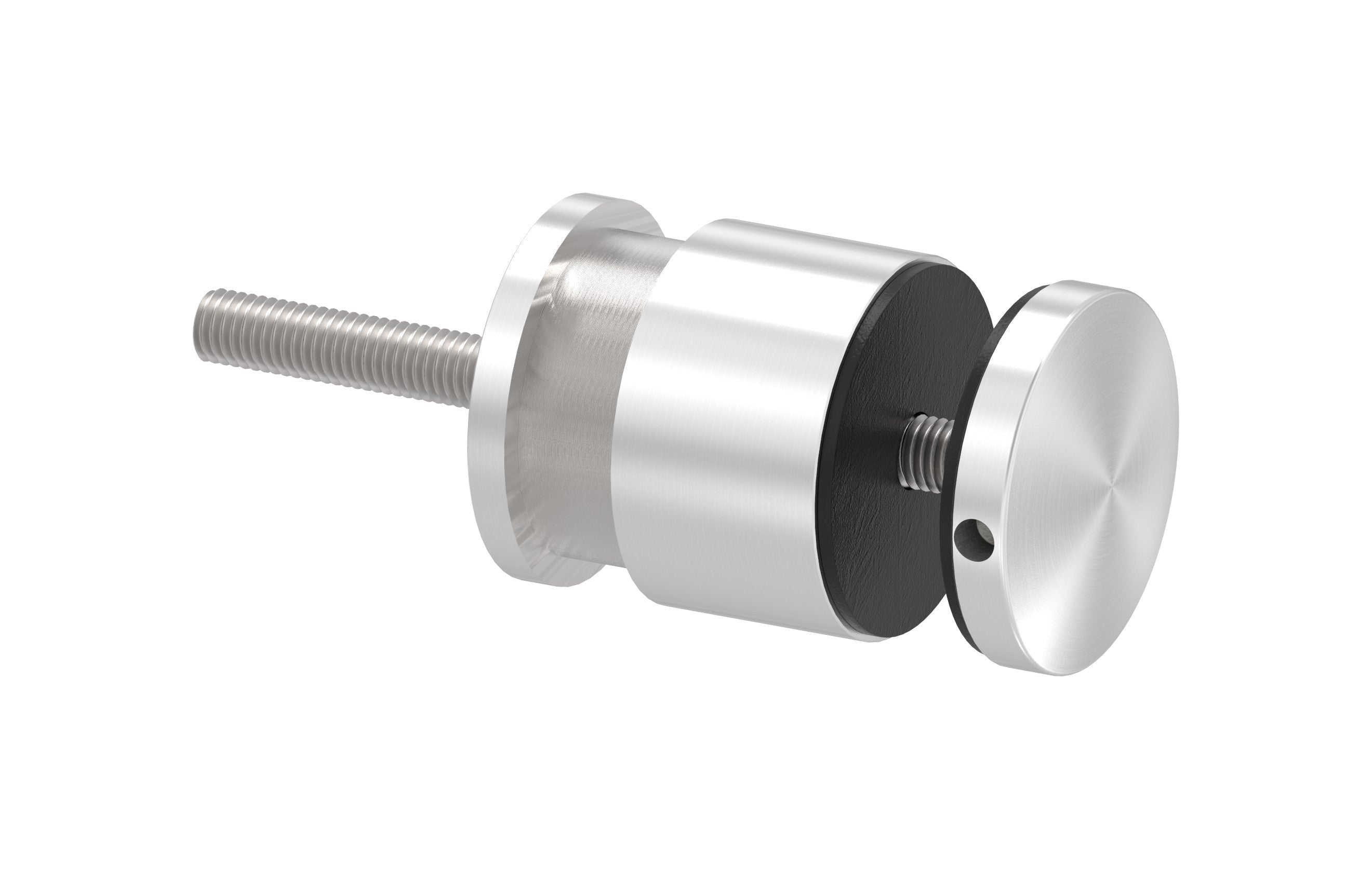 Glaspunkthalter Ø 52 mm, Klemmbereich 6.0 - 25.25 mm, verstellbarer Wandabstand 35 - 55 mm, V2A